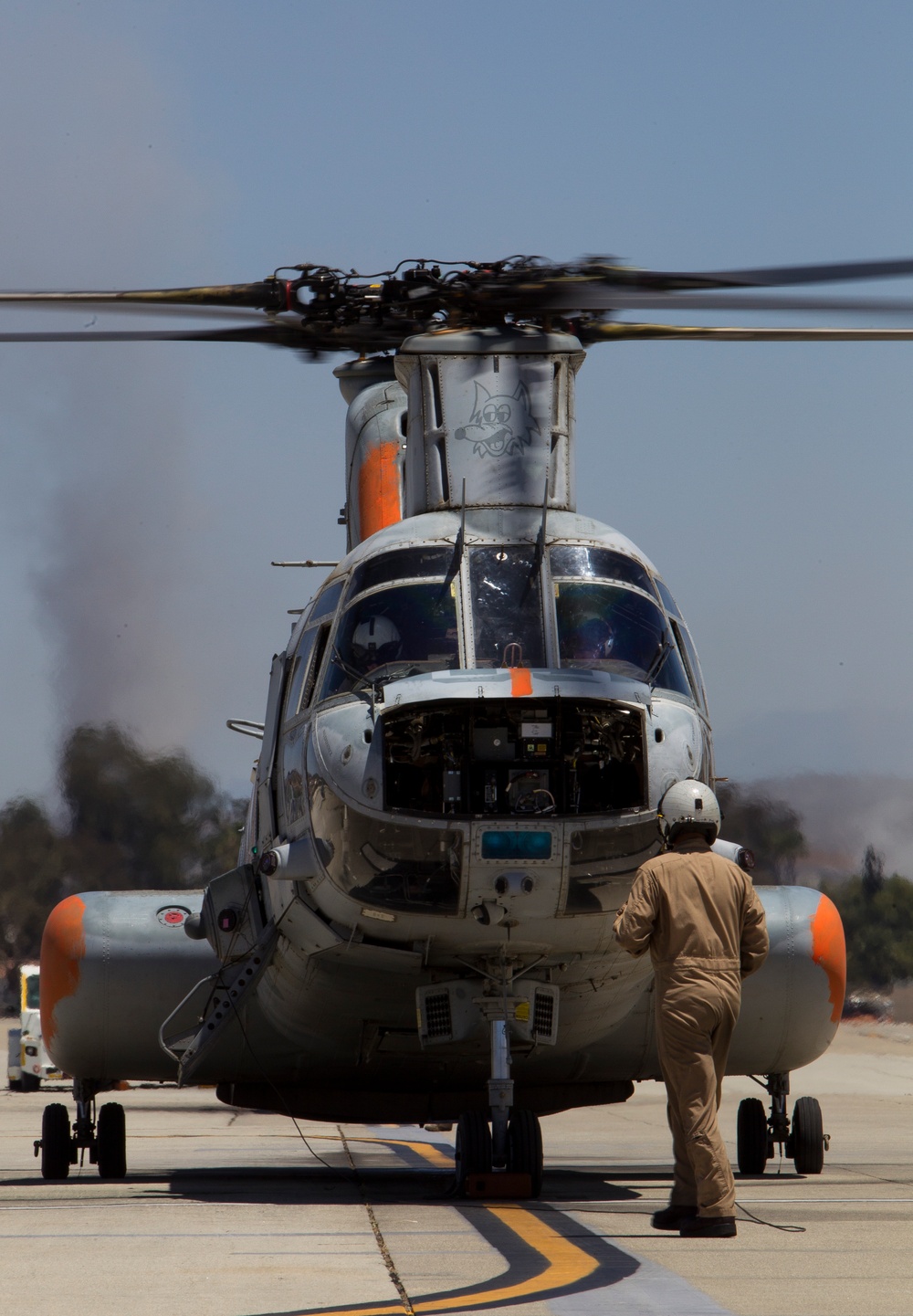 Marines help state emergency personnel fight Cocos fire in southern California