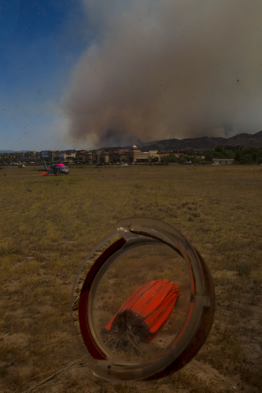 Marines help state emergency personnel fight Cocos fire in southern California