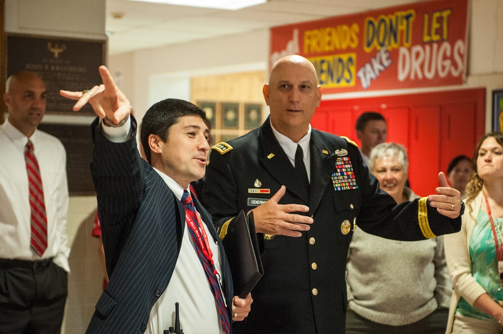 Army chief of staff visits alma mater
