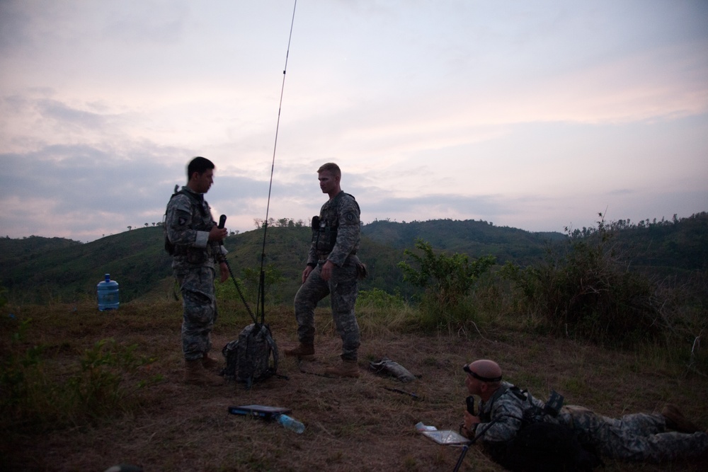 Combined Philippine US Army battalion attack training exercise