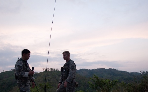 Combined Philippine US Army battalion attack training exercise