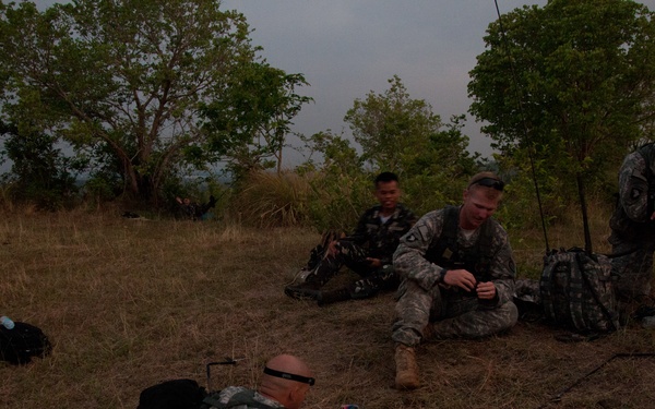 Combined Philippine US Army battalion attack training exercise