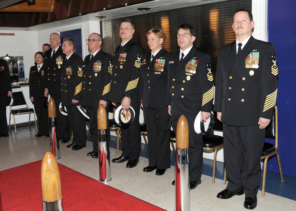 Command Master Chief Ronald Johnson retirement