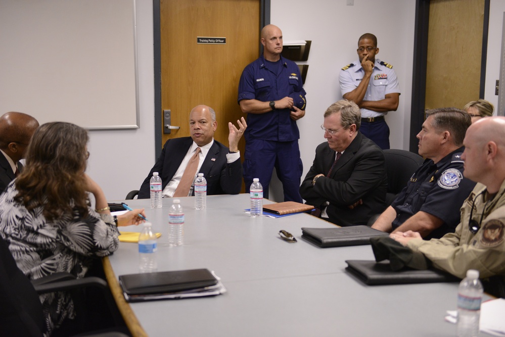 Secretary of Homeland Security tours Coast Guard Station New Orleans