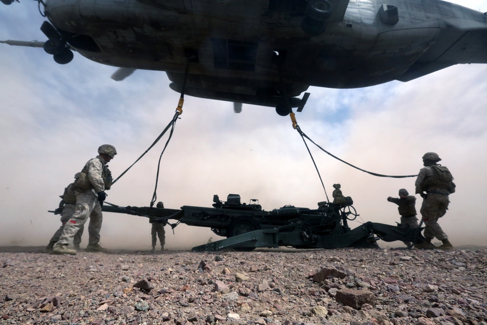 Marines' Cannons Take Flight