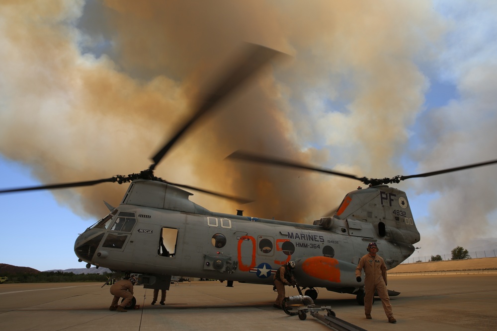 3rd MAW Marines fight San Diego county wildfires