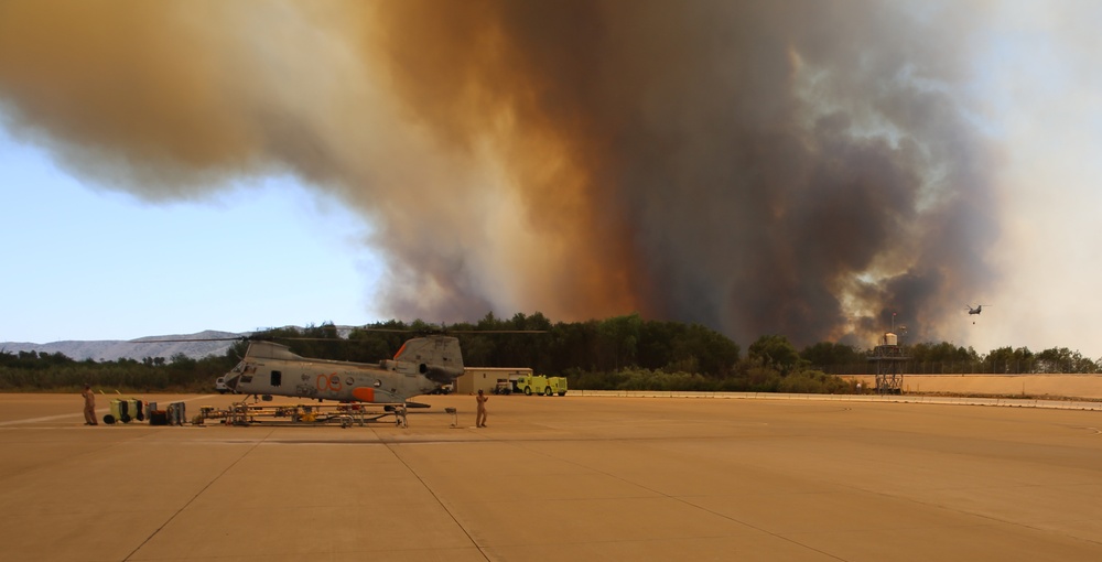 3rd MAW Marines fight San Diego county wildfires