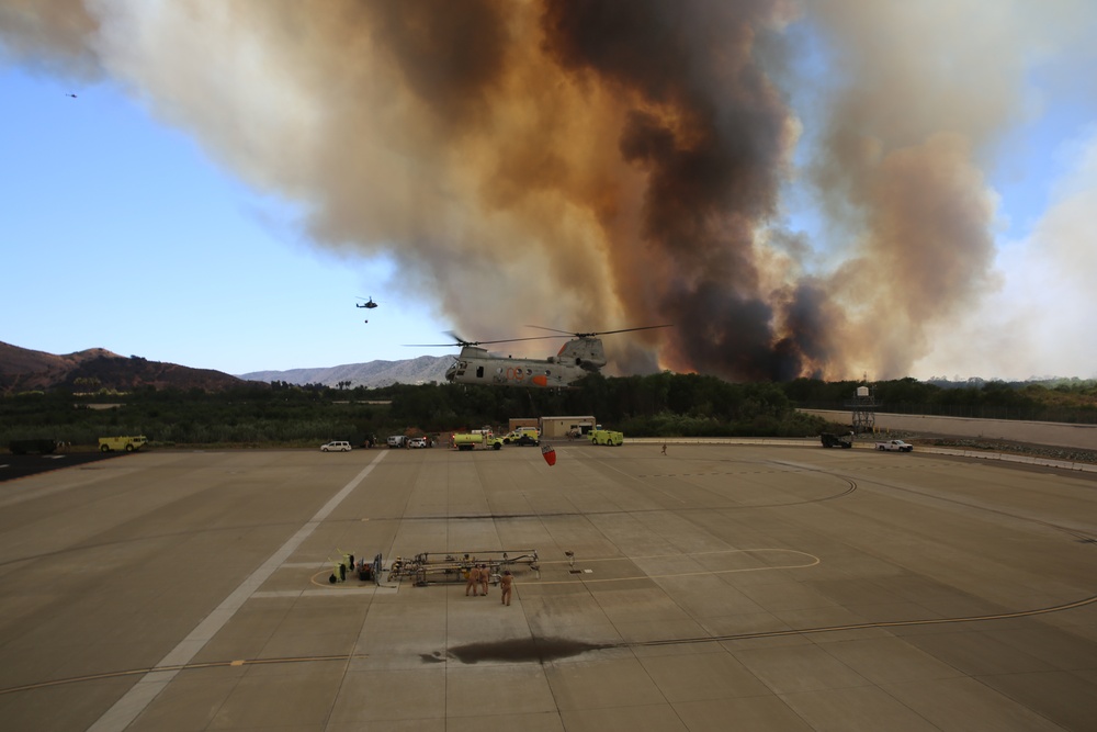 3rd MAW Marines fight San Diego county wildfires