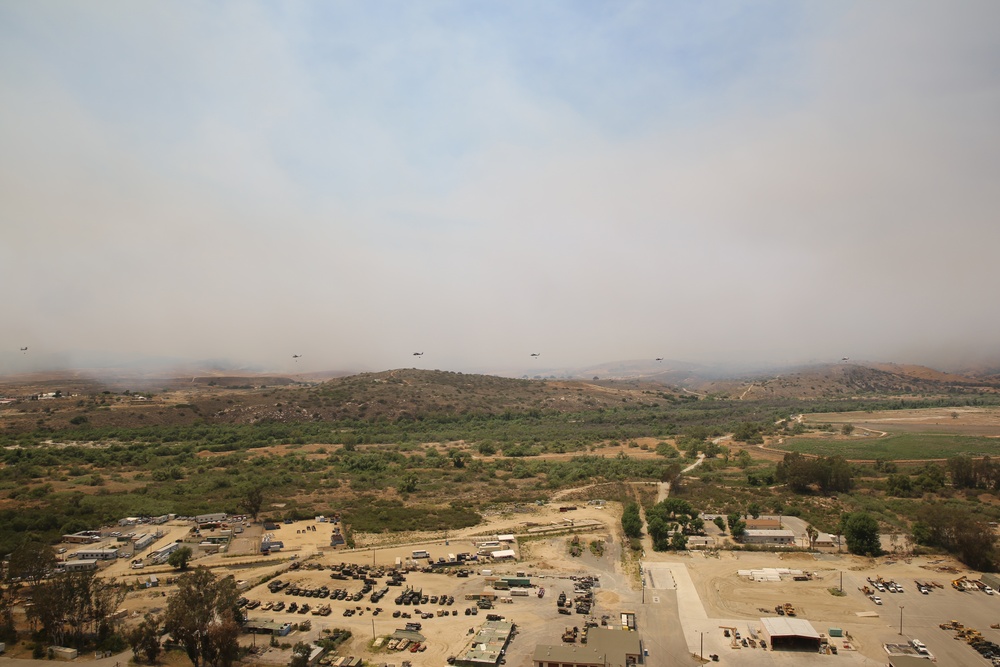 3rd MAW Marines fight San Diego county wildfires