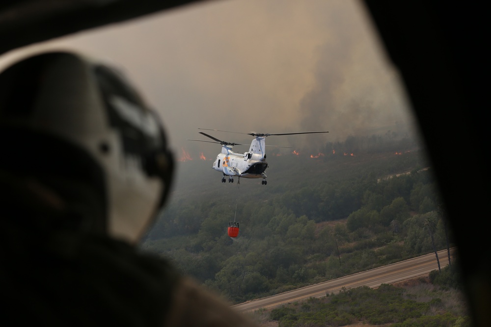 3rd MAW Marines fight San Diego county wildfires