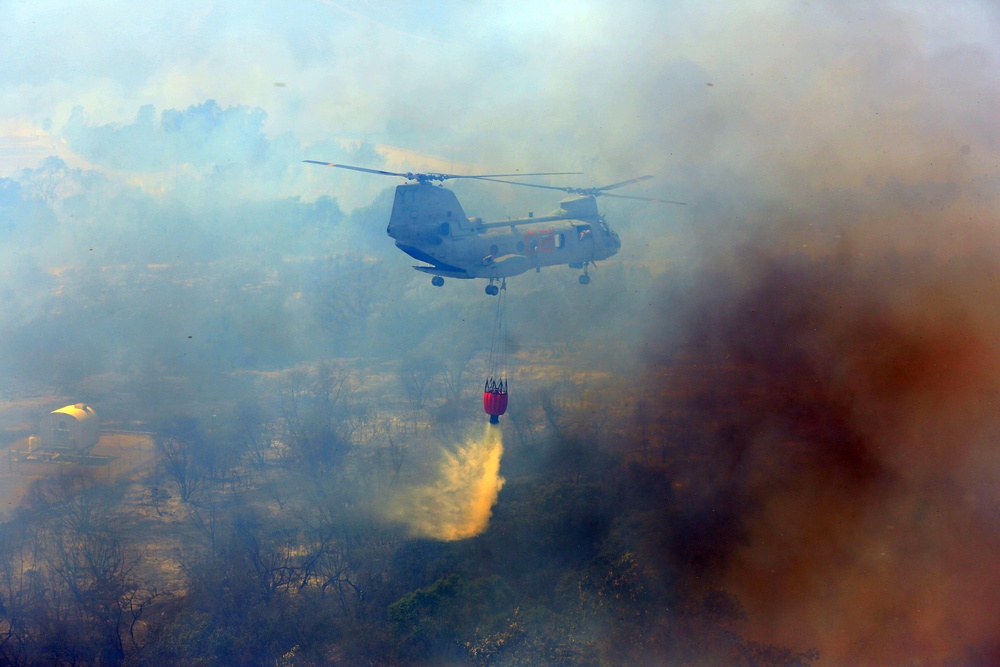 3rd MAW Marines fight San Diego county wildfires