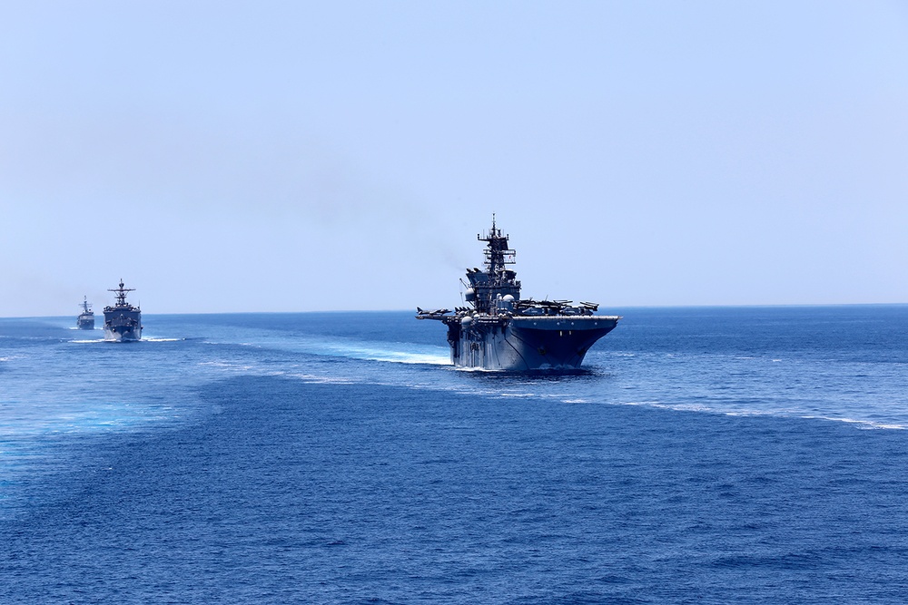 Amphibious Squadron (PHIBRON) 5 conducts strait transit