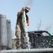 NMCB 25 water well ops at new Kabul compound