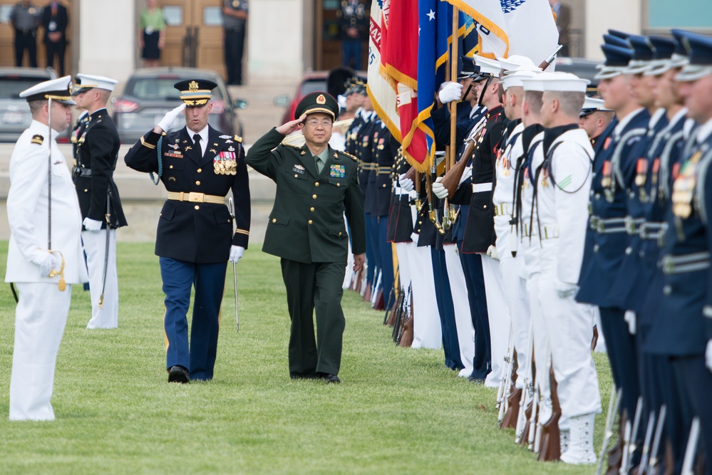 Full-honors arrival ceremony