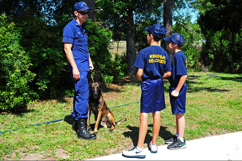 Coast Guardsmen attend Camden County Coast Guard community celebration