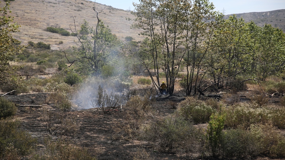 MCAS Miramar Fire Department responds to East Miramar Fire