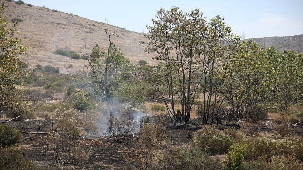 MCAS Miramar Fire Department responds to East Miramar Fire