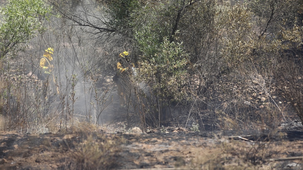 MCAS Miramar Fire Department responds to East Miramar Fire