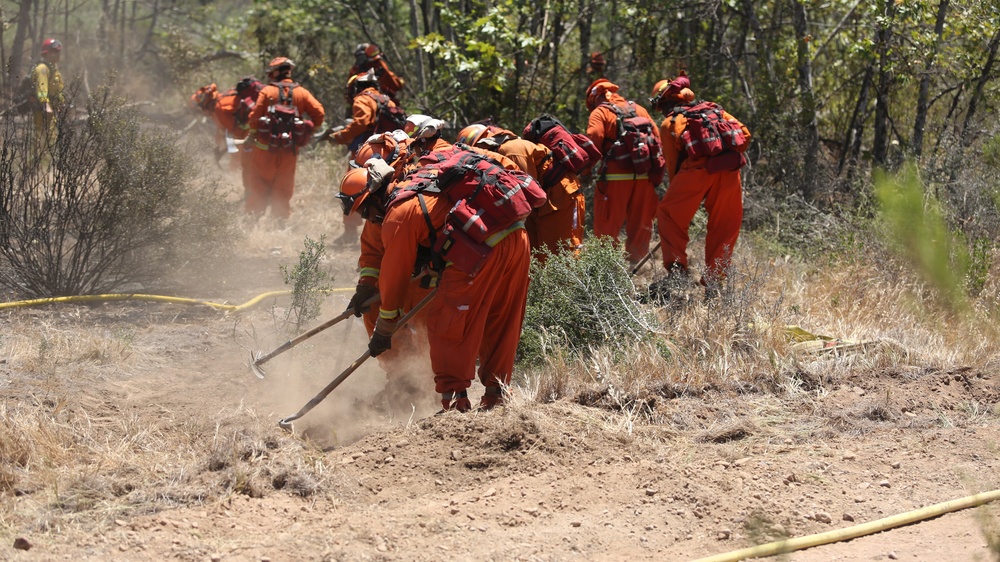 MCAS Miramar Fire Department responds to East Miramar Fire