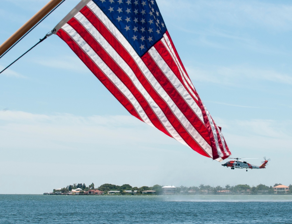 Coast Guard airborne on Armed Forces Day