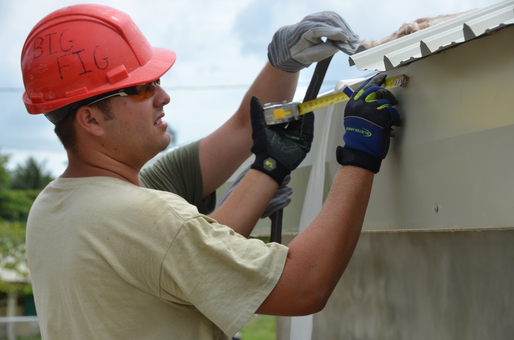 Joining the Air Force at 17, structures engineer now spends his time building schools in Belize