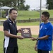 Island Warriors play friendly soccer match against Meio University