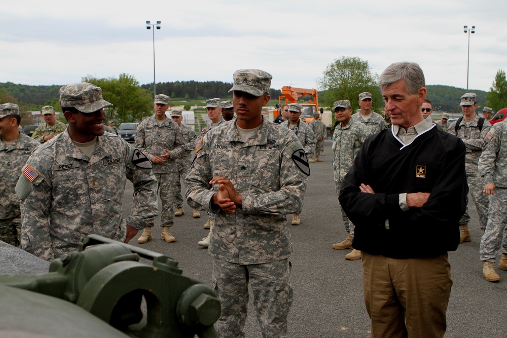 Secretary McHugh talks about tanks