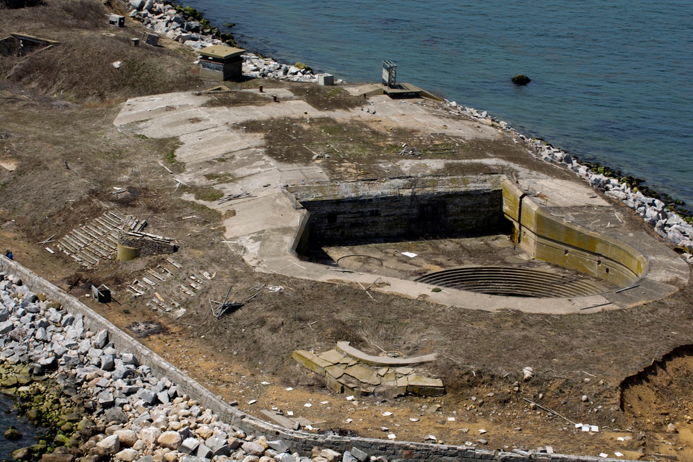 World War I gun emplacement on Great Gull Island