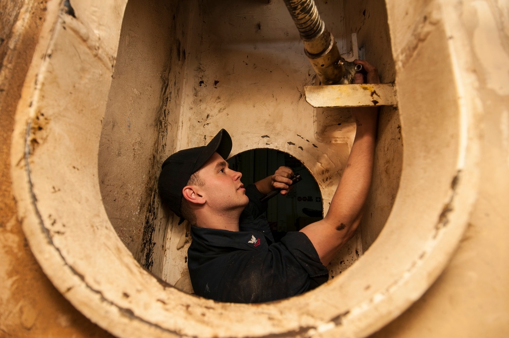 Sailor at work