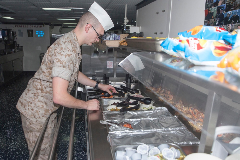 An expeditionary appetite: Marines feed the Mesa Verde