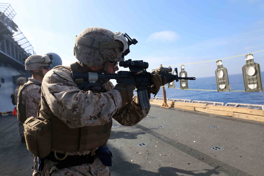 Modified shoot aboard the USS Makin Island