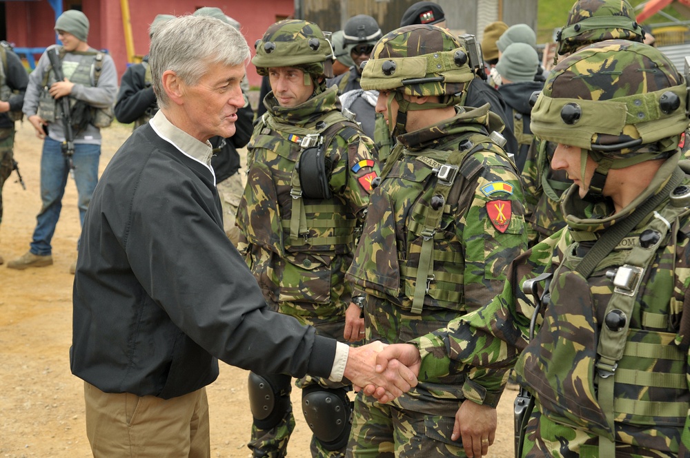 Secretary of the US Army John M. McHugh visits Combined Resolve II