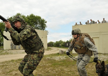 Secretary of the US Army John M. McHugh visits Combined Resolve II