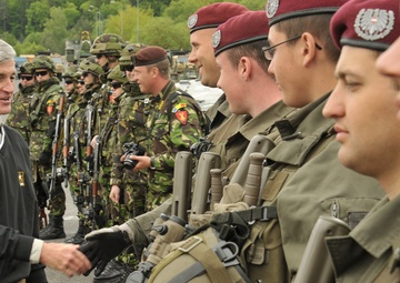 Secretary of the US Army John M. McHugh visits Combined Resolve II