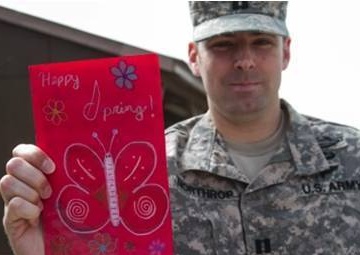 Army captain, teacher form bond through art