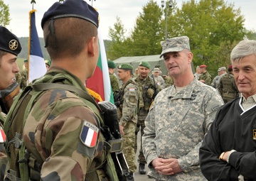 Secretary of the US Army John M. McHugh visits Combined Resolve II