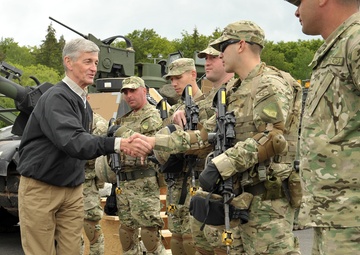 Secretary of the US Army John M. McHugh visits Combined Resolve II
