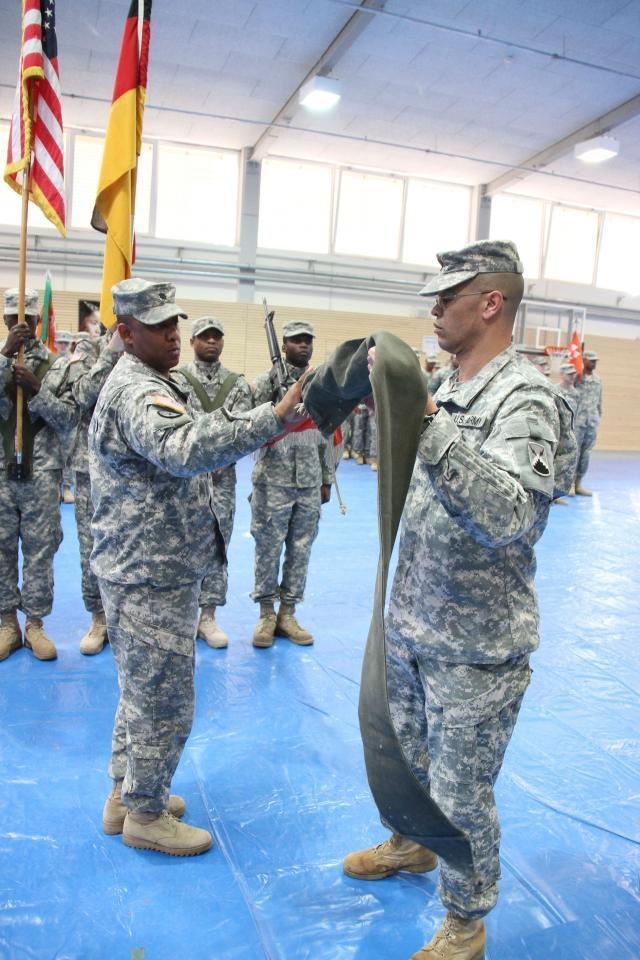 44th Expeditionary Signal Battalion Cases Colors, Prepares