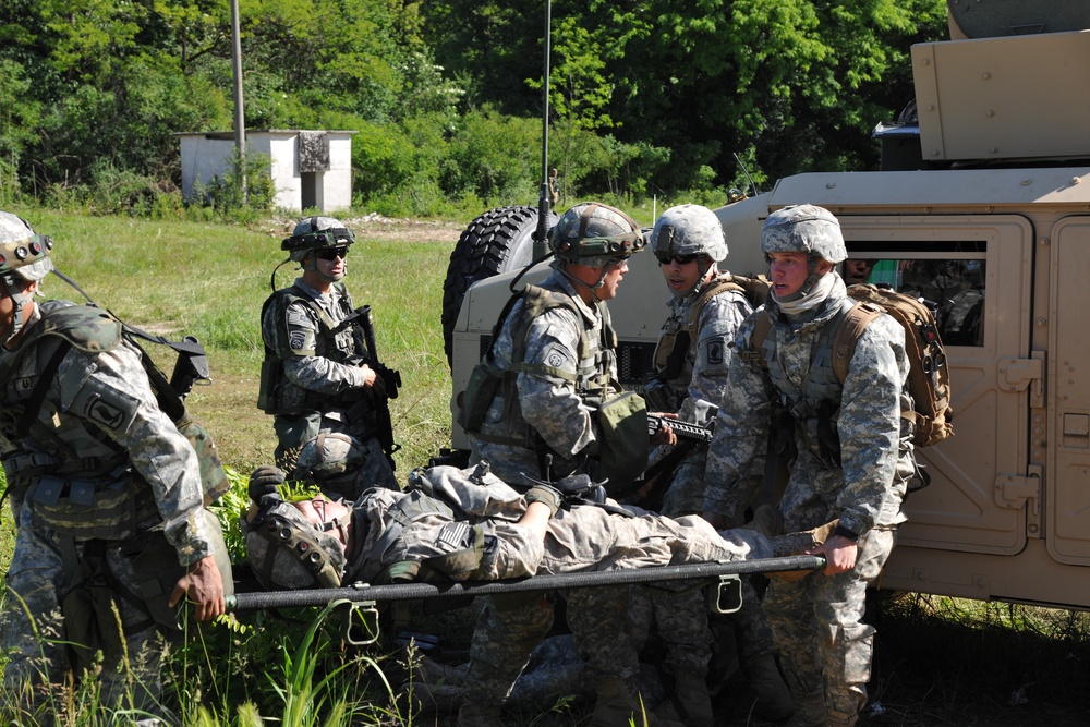 Company A, 173rd Brigade Support Battalion, 173rd Airborne Brigade  platoon level Training