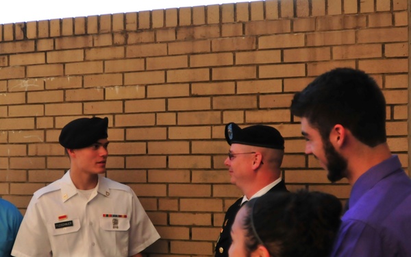 Pfc. Flieschaure recognized for award