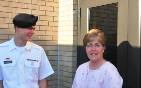 Pfc. Fleischauer recognition at Franklin Regional Senior High