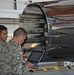 Inspection of an F-16 Thunderbird aircraft