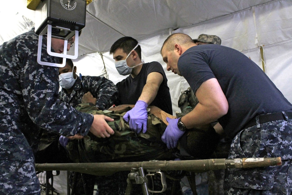 Navy medicine in the field