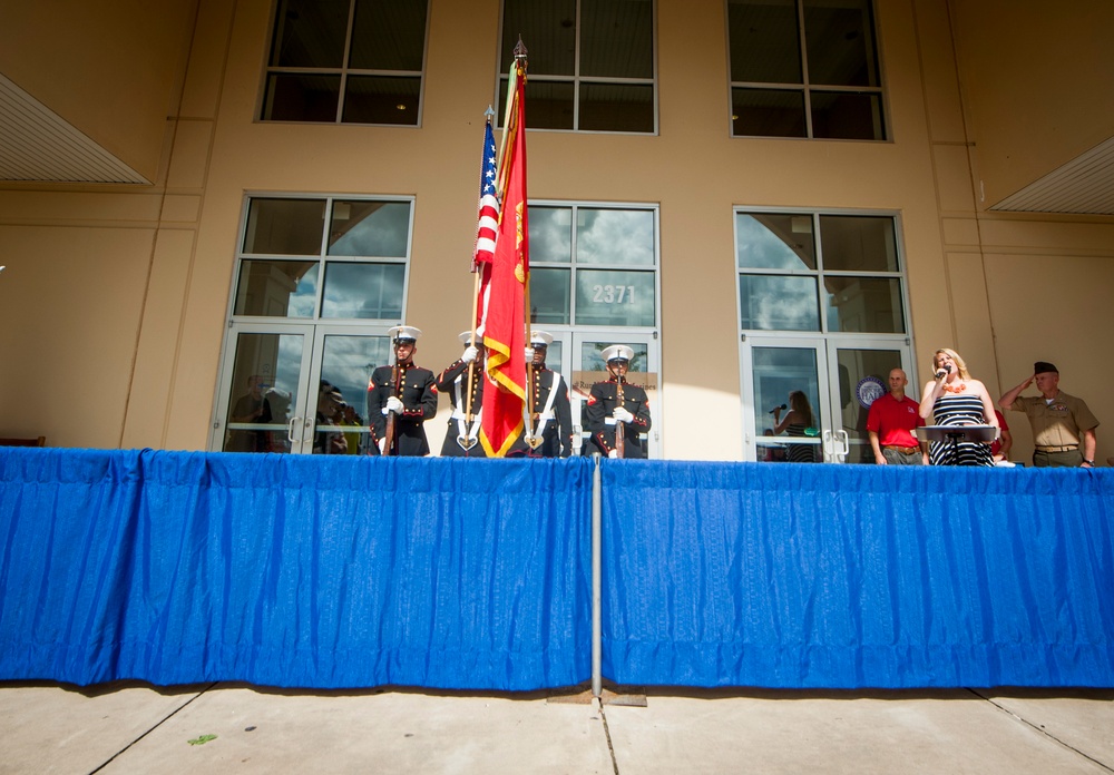 Marine Corps Historic Half ribbon cutting ceremony
