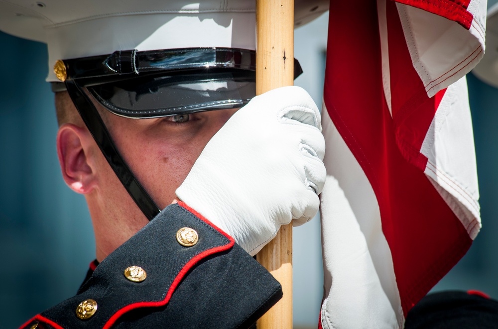 Marine Corps Historic Half ribbon cutting ceremony