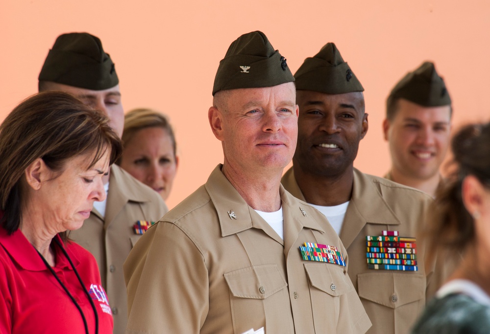 Marine Corps Historic Half ribbon cutting ceremony