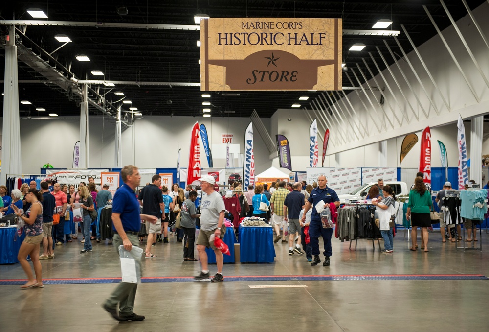 Marine Corps Historic Half ribbon cutting ceremony
