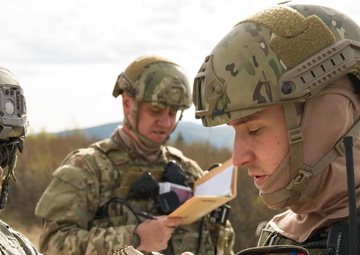 Joint terminal attack controllers coordinate A-10 Thunderbolt ground strike