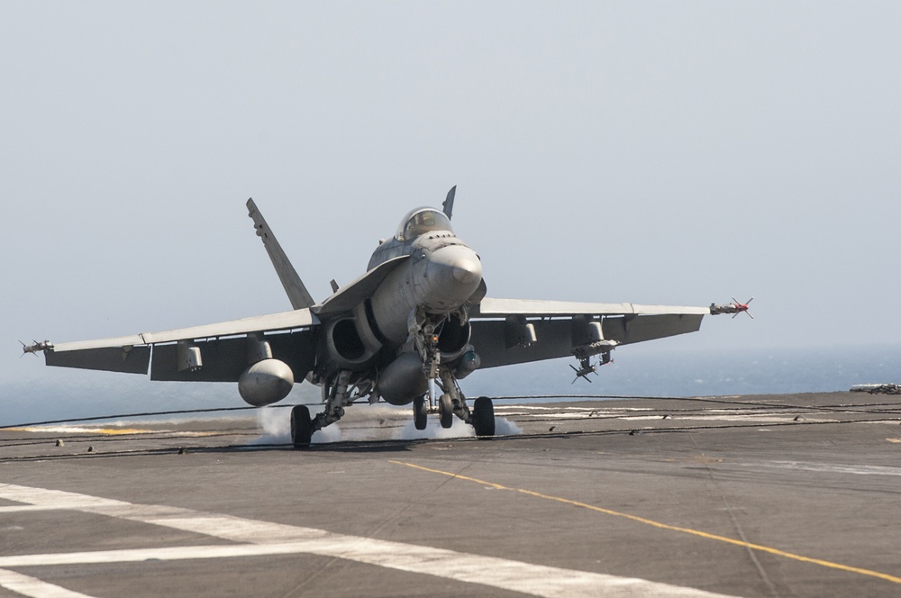 USS Carl Vinson flight deck operations