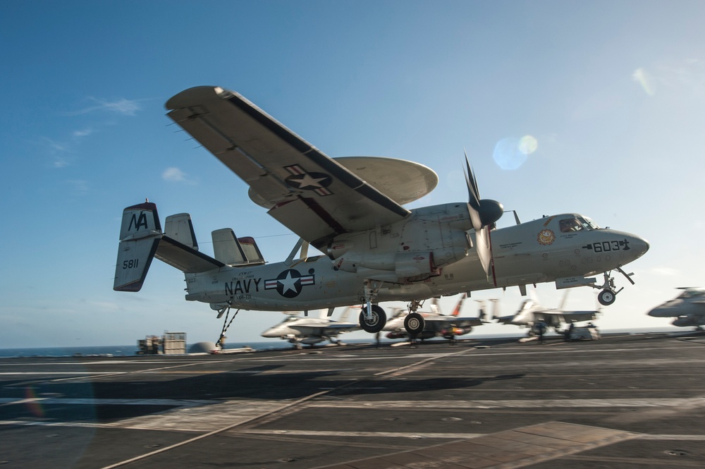 USS Carl Vinson flight deck operations